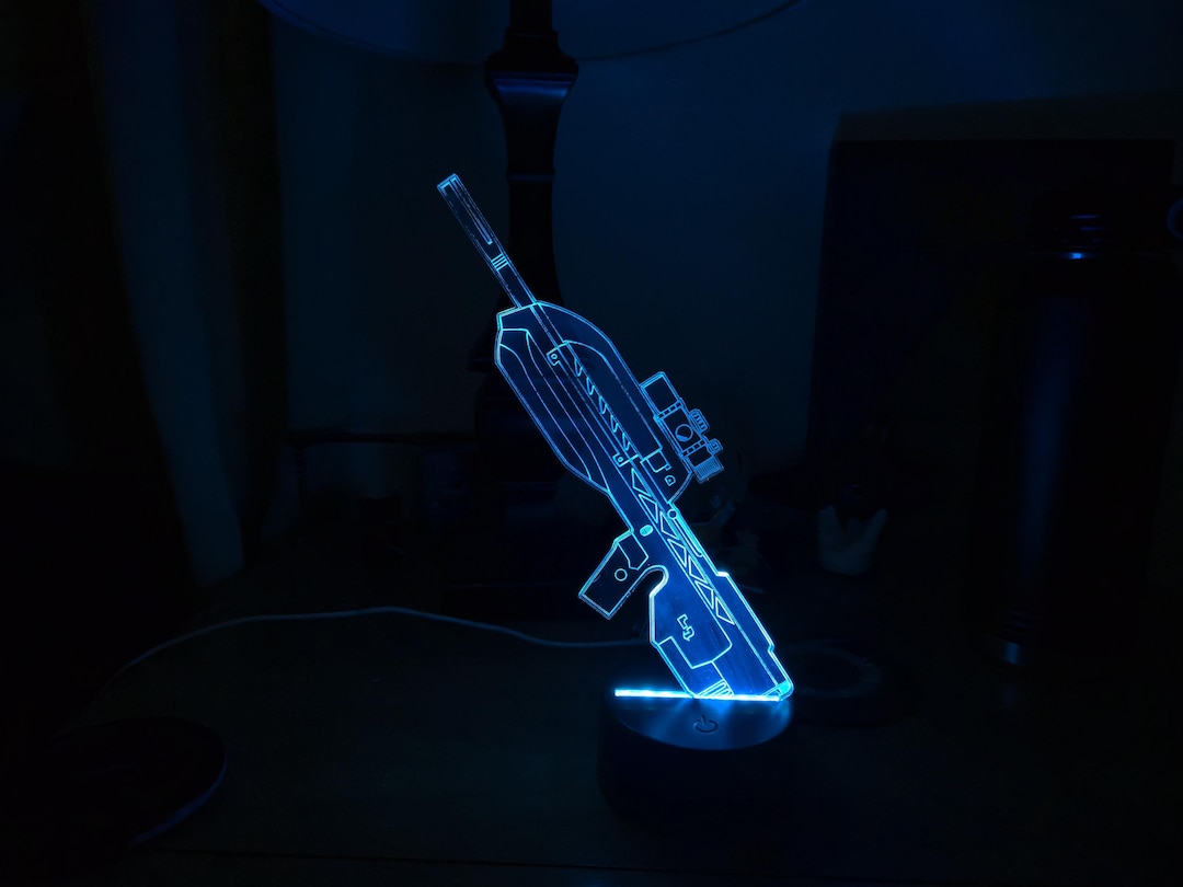 Rgb Rirle Halo Battle Rifle Inspired RGB LED Light Change to Different Positions ...