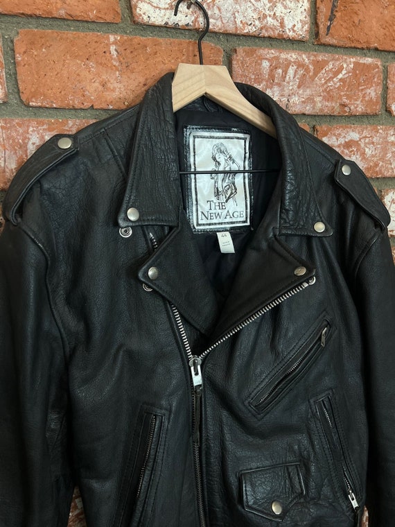 Vintage Black leather jacket - image 3