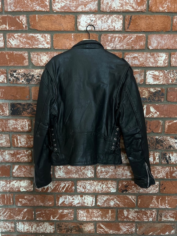 Vintage Black leather jacket - image 6