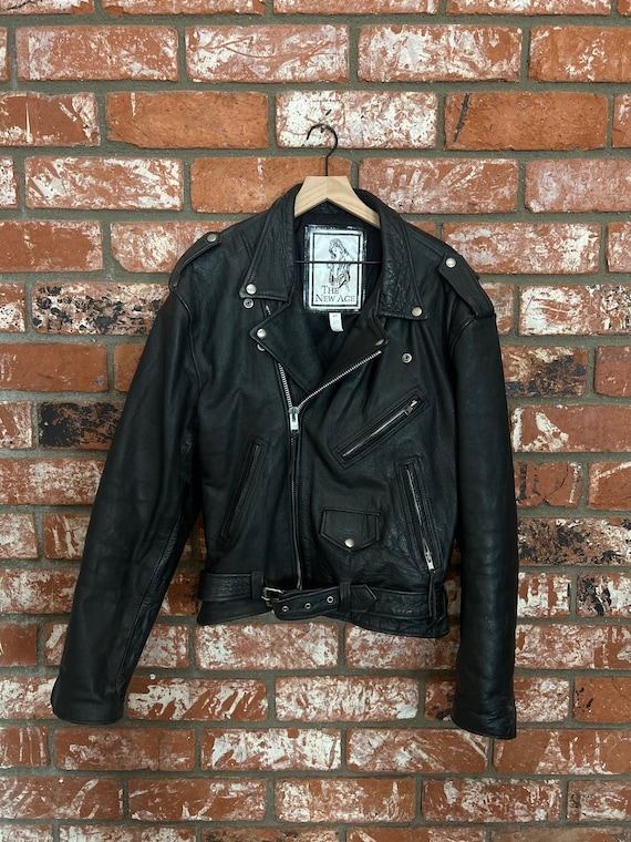Vintage Black leather jacket - image 2
