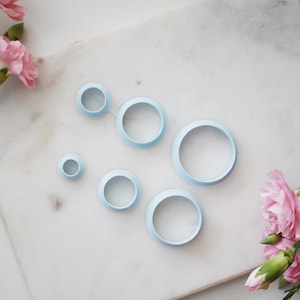 Circle polymer clay cutters