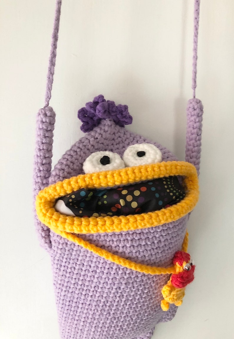 Monster Pouch Crochet Pattern image 4