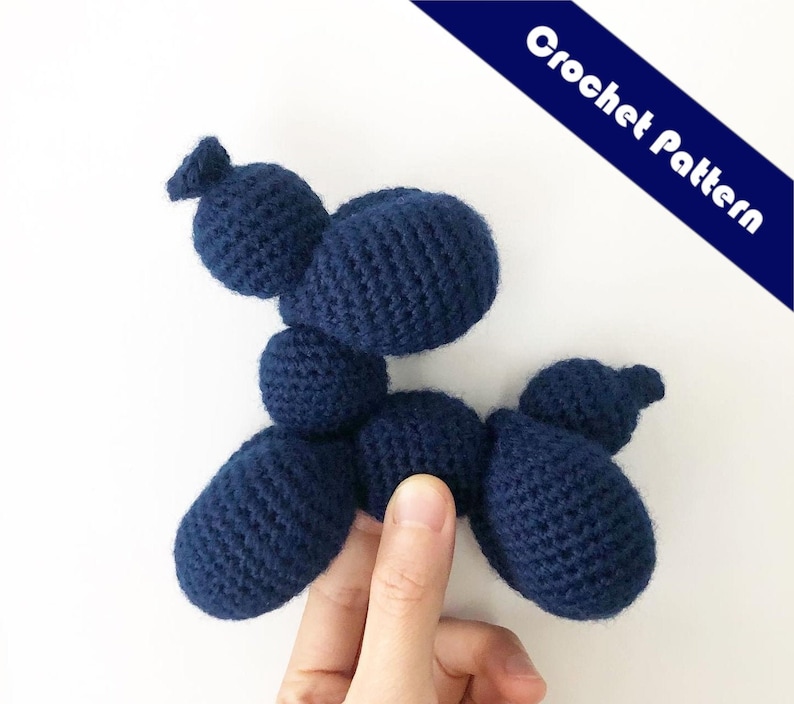 No sew Balloon Dog Amigurumi Crochet Pattern Etsy