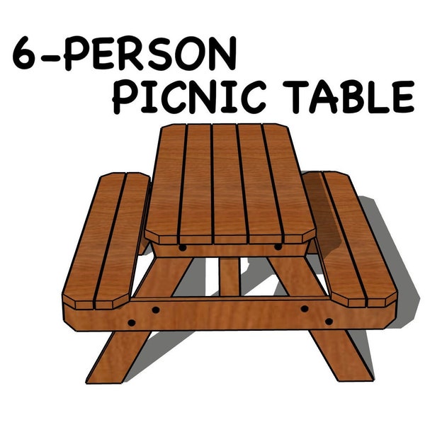 DIY Picnic Table | Woodworking Plans | Picnic Table Plan | Outdoor Table Design | Patio Ideas | Outdoor Furniture | Outside Cedar Table Plan