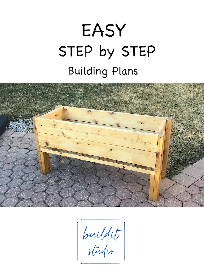 DIY Raised Garden Bed Plans Cedar Planter Plans PDF Etsy