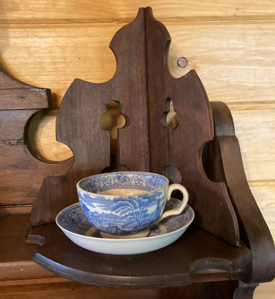 Corner Shelf Primitive Wooden Vintage Etsy