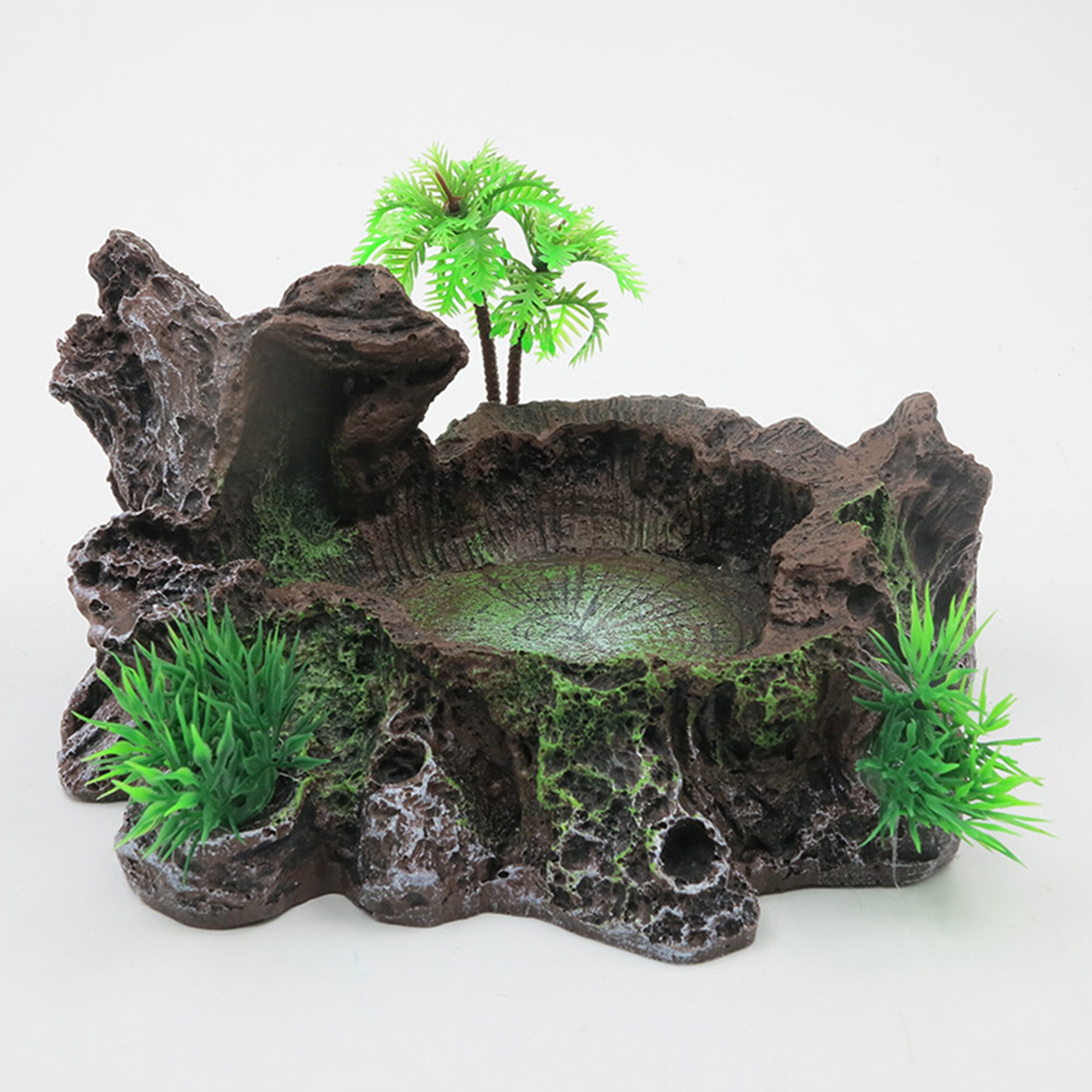 Aquarium fish tank decorationsimulation flocking resin basin Etsy