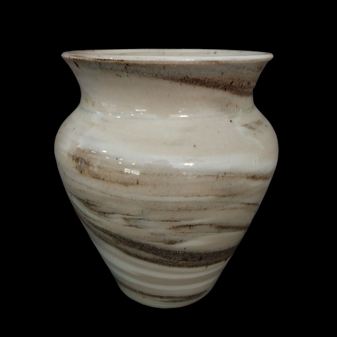 Old Mission Style Swirl Pottery Vase Marked Signed DG - Etsy