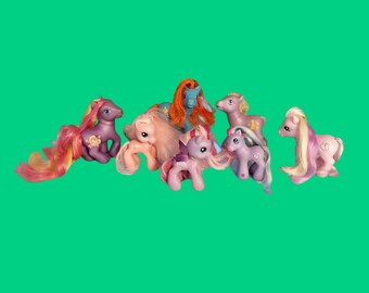 My Little Pony G3 Lot of 7 Figurine Toys Hasbro G3.5 Mixed Ponies Y2K