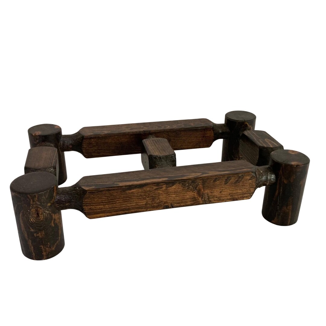 Rustic Wooden Log Style Riser or Stand - Etsy