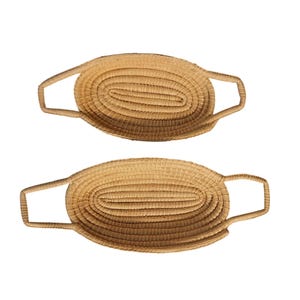 Vintage Hand gewebt Brot Obst Korb 2er-Set