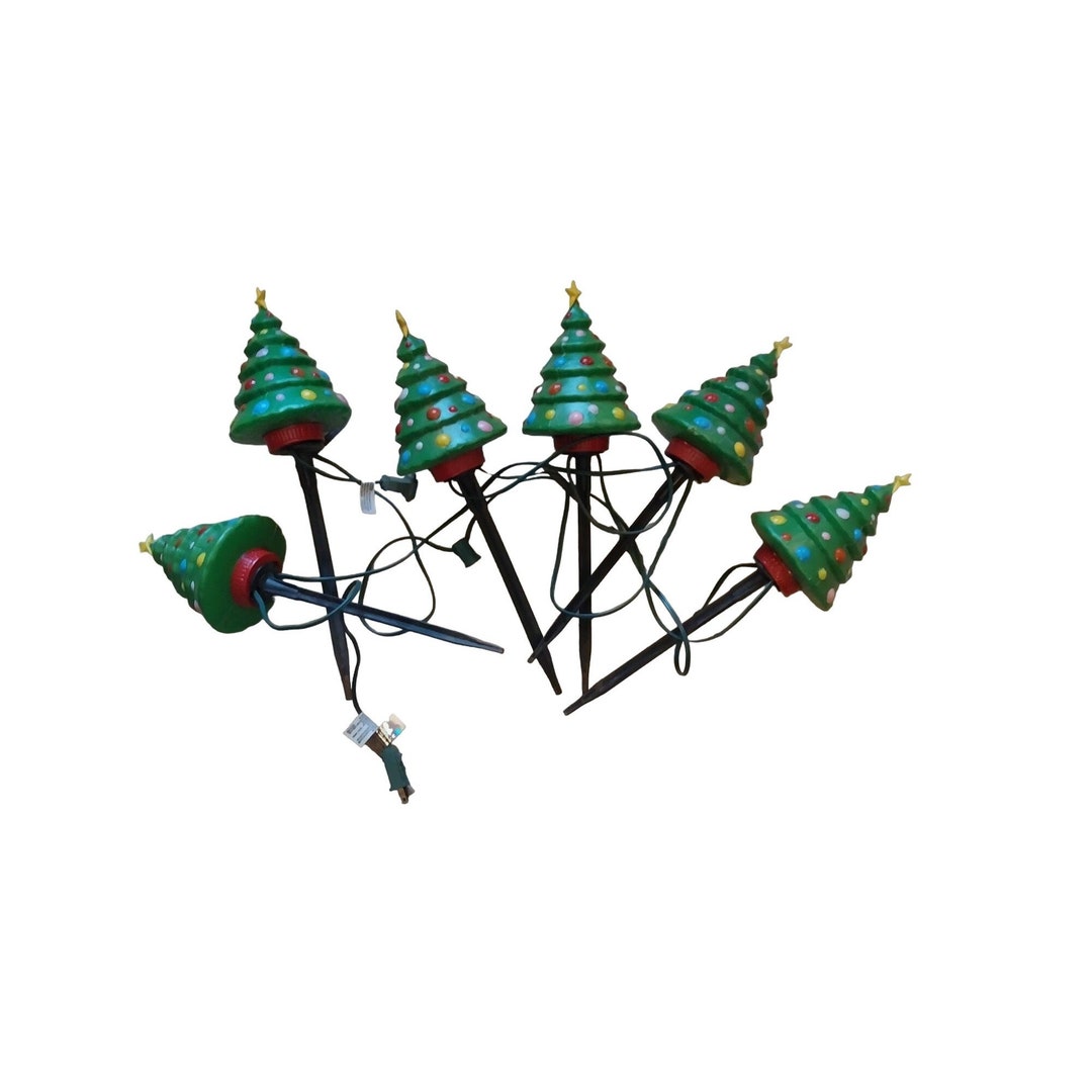 Vintage Dynagood Blow Mold Christmas Tree Walkway Lights Etsy