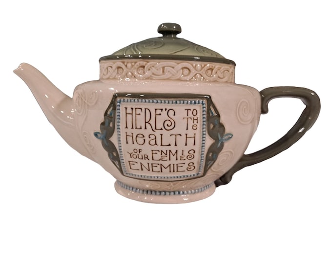 Grasslands Road Celtic Heritage Teapot Heres to the Health of My