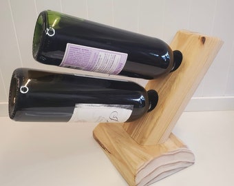 Solid Wood Wine Bottle Holder