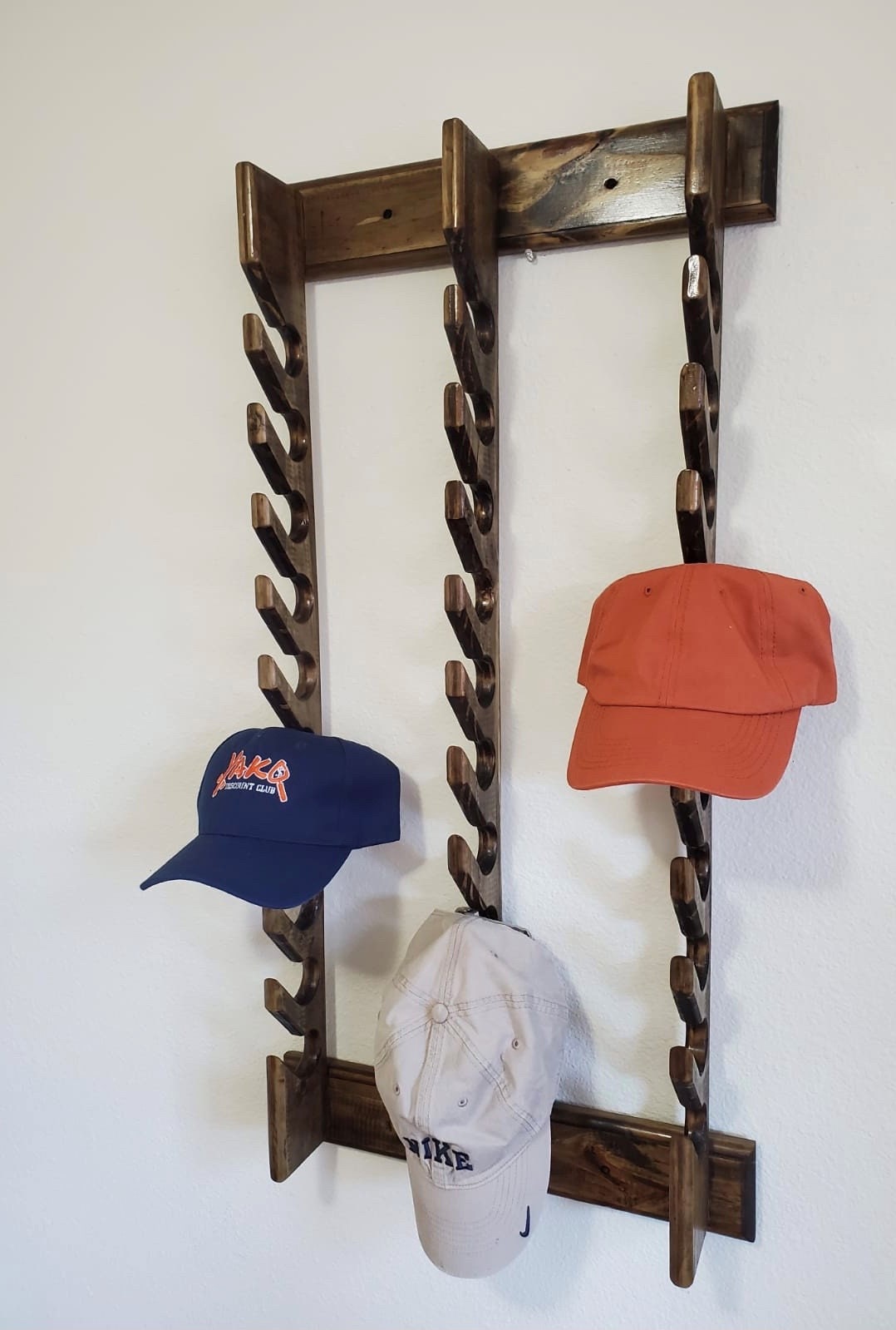 Wooden cap rack sales