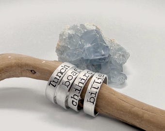 Billie Eilish | custom jewelery | Silver or Gold | Stamp Ring | fan jewelery | lunch/chihiro/bad guy/birdsofafeather | birthday present