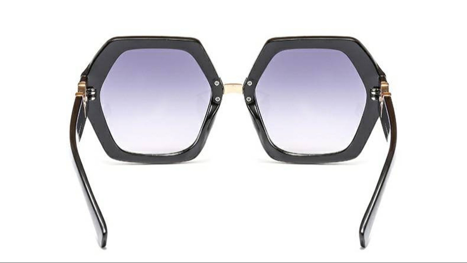Oversized Geometric Sunglasses Hexagon Shaped Sunglasses Etsy