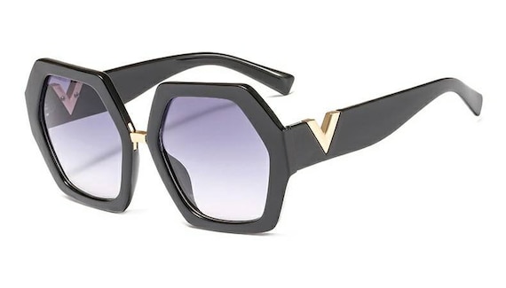 New Trendy Purple Tinted Hexagon Sunglasses Purple Hexagon Sunglasses for Men and Women available online  main image 3