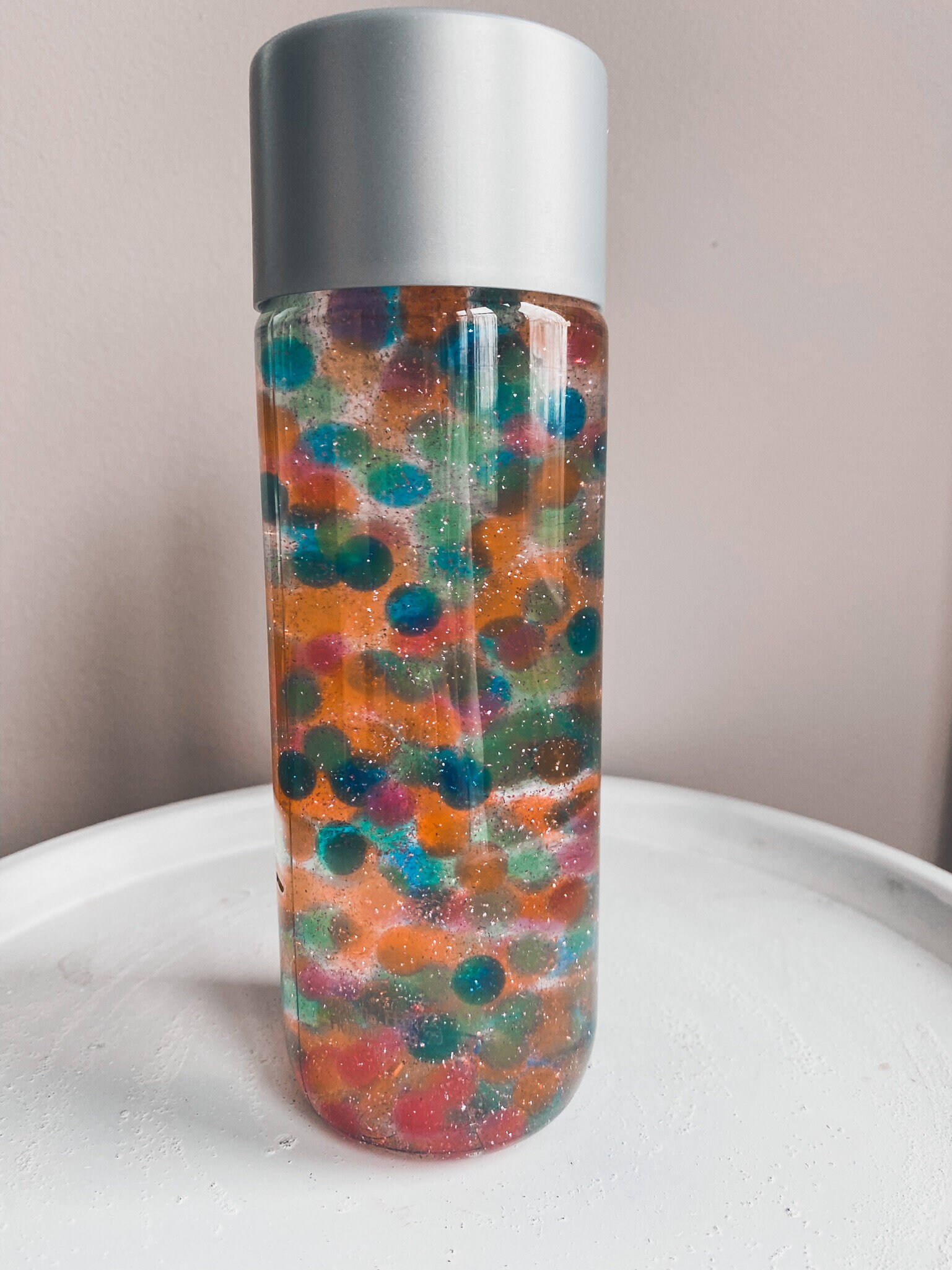 Sensory Bottle Rainbow Kids Gift Water Beads Etsy