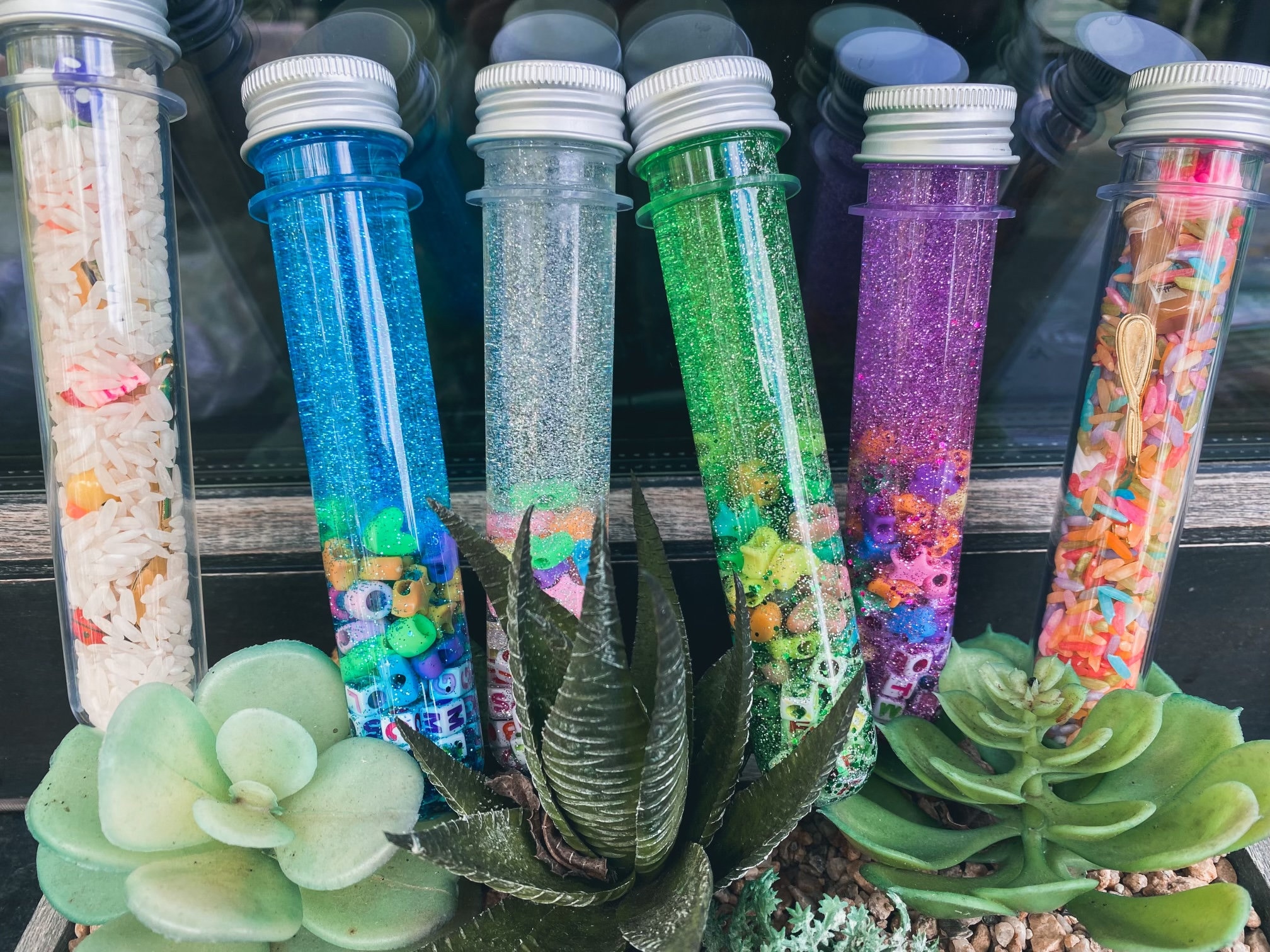Sensory Bottle-Small; Colorful Sensory Bottles; I-Spy; Calm Down; Educational; Learning Tool; Gift; Handmade; Montessori; Birthday; Gifts