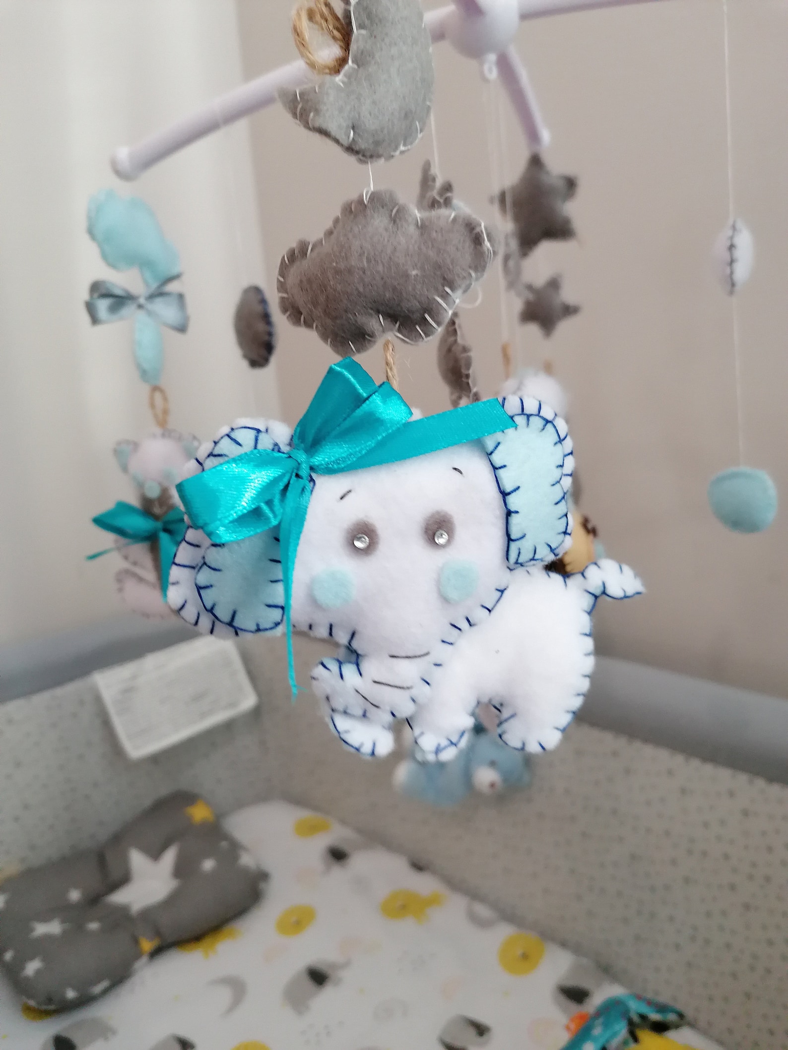 Baby Cot Toys, Baby Cot Hanger With Toys Etsy UK