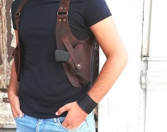 Custom Leather Shoulder, Underarm Holster For Colt, Chest Holster, Holsters For Revolvers, Valentines Day, Christmas Gifts For Boyfriend