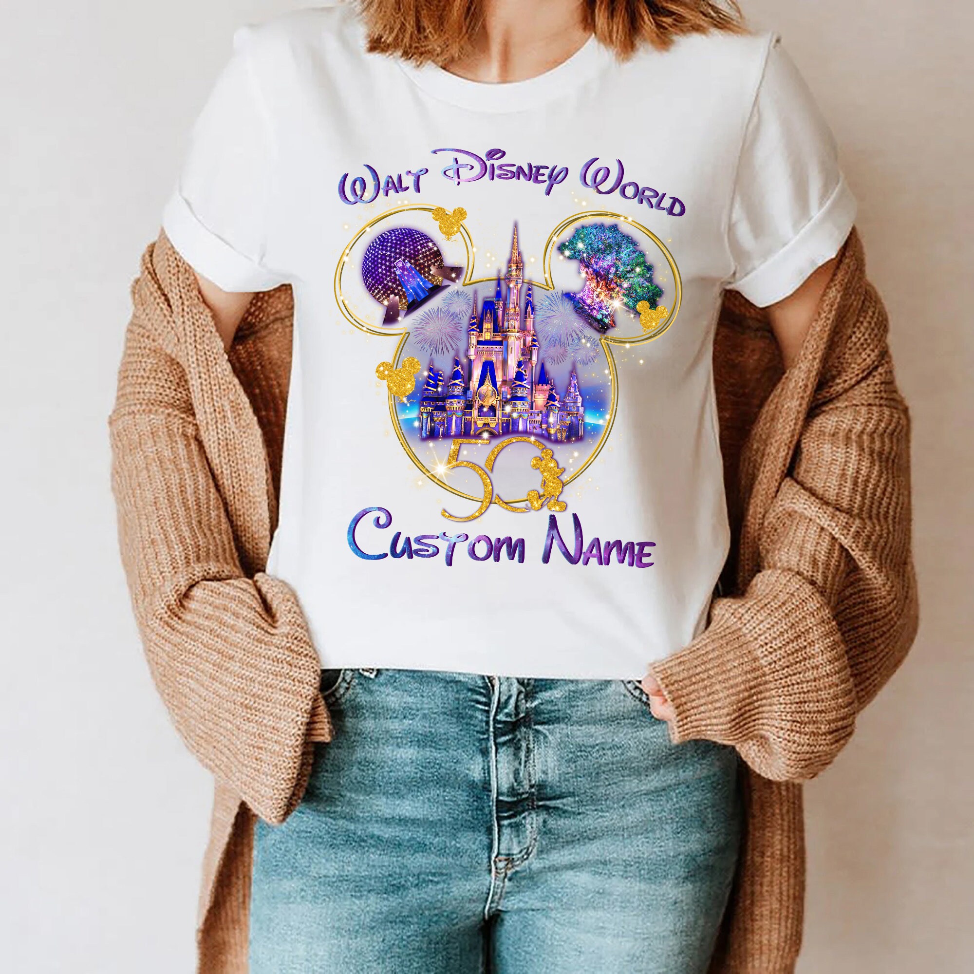 Personalized Disney 50th Anniversary Family Trip Matching Shir