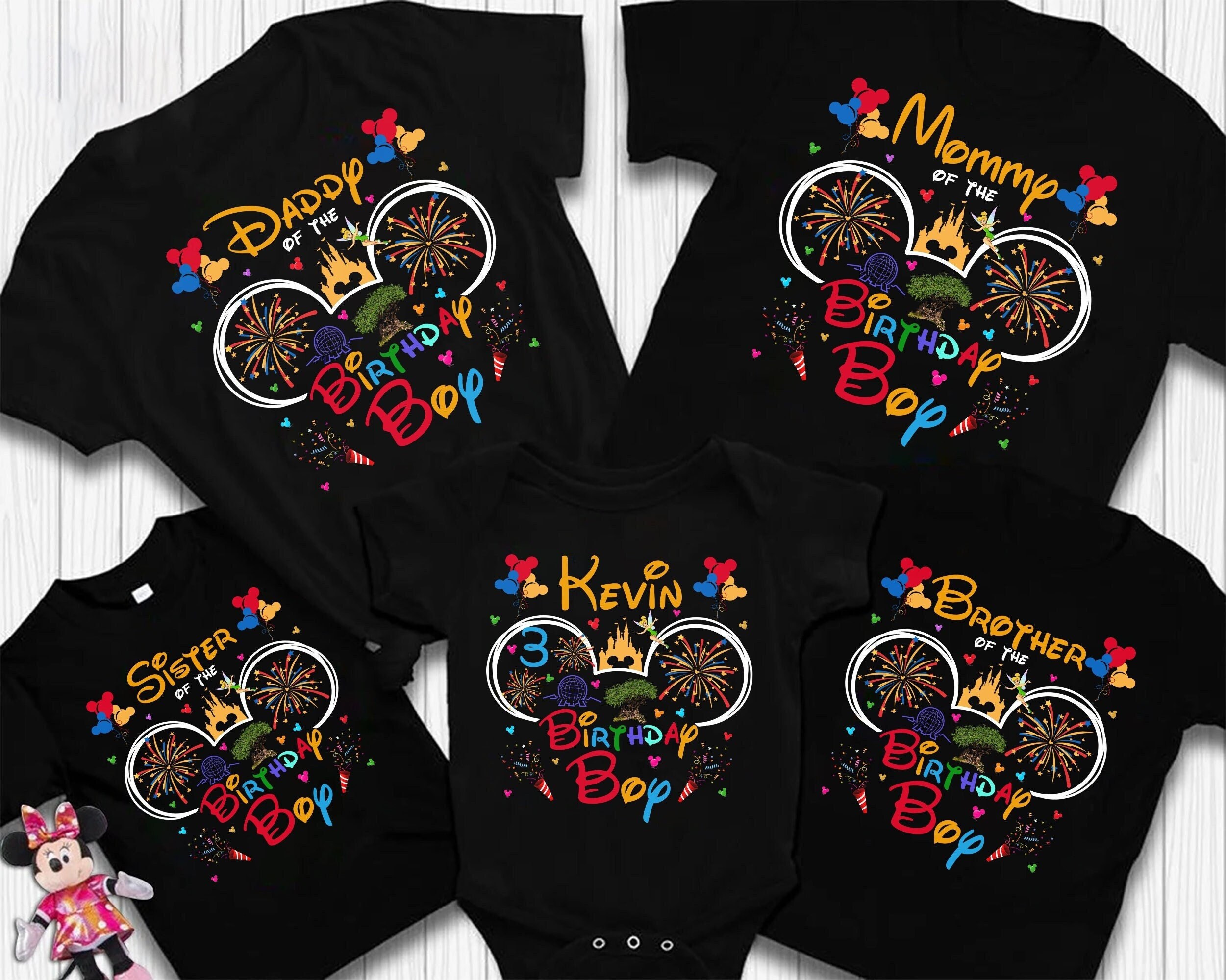 Discover Personalisierte Disney Geburtstag T-Shirt