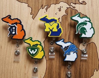 Michigan Sports & Universities Badge Reels