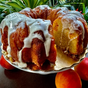 Peach Cobbler Bundt Cake ( Seasonal)