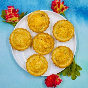 Scottish Coconut and Raspberry or  Strawberry Jam Tarts (includes 6 tarts)