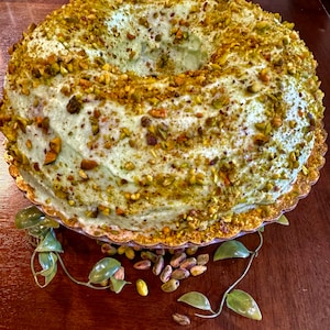 Pistachio Cake with a Pistachio Buttercream Frosting