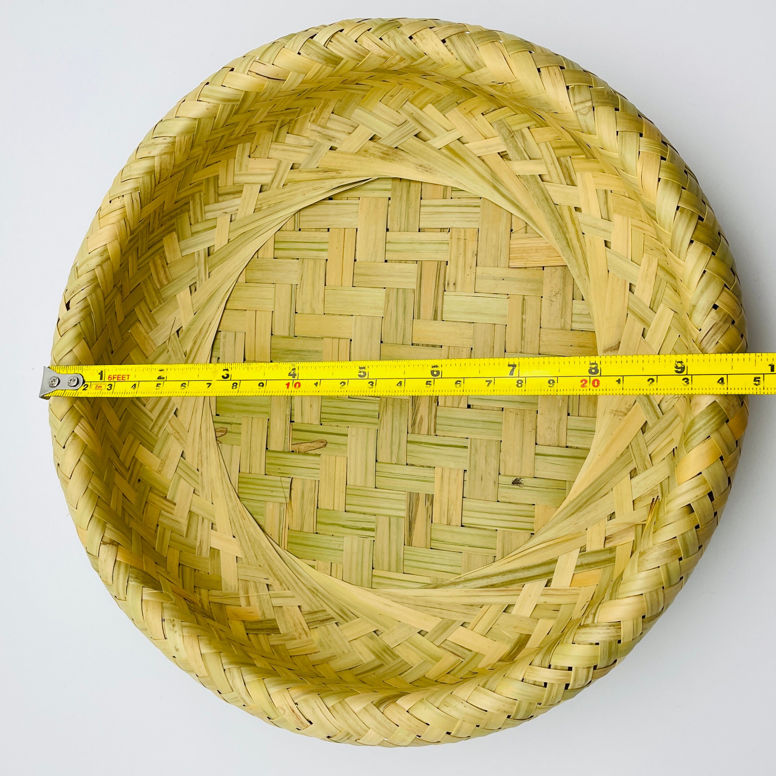Lot De 4 Paniers Ronds En Bambou Tressé | Plateau De Service 15cm | Empilable Pour Rangement Cuisine - 11