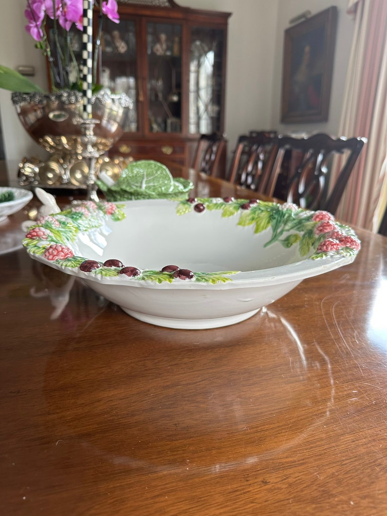 Vintage Large Serving Bowl Made in Italy Etsy