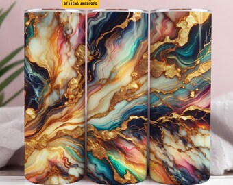 Dark Marble Tumbler Wrap PNG, 20 oz Skinny Tumbler Sublimation Design Digital Download Instant Digital Only, Cute Tumbler Design