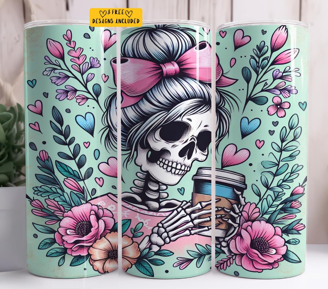 Coffee 20 Oz Skinny Tumbler Sublimation Design Digital Download PNG ...