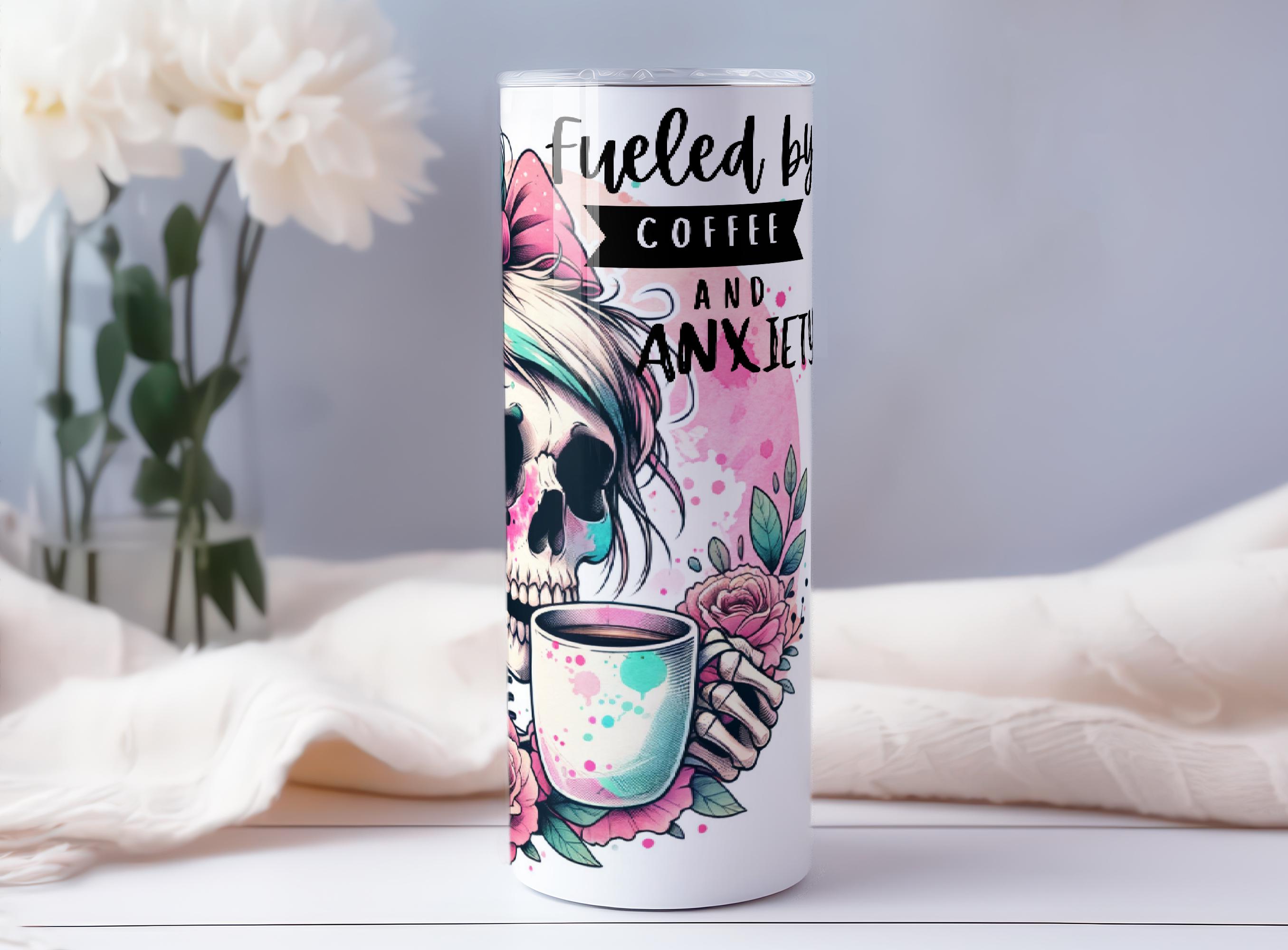 Coffee 20 Oz Skinny Tumbler Sublimation Design Digital Download PNG ...