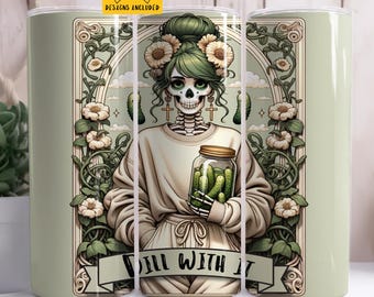 Augurk Tumbler Wrap PNG 20 oz Skinny Tumbler Sublimatie Design Alleen Instant Digitale Download, Just A Girl Who Loves Augurk Tumbler Wrap