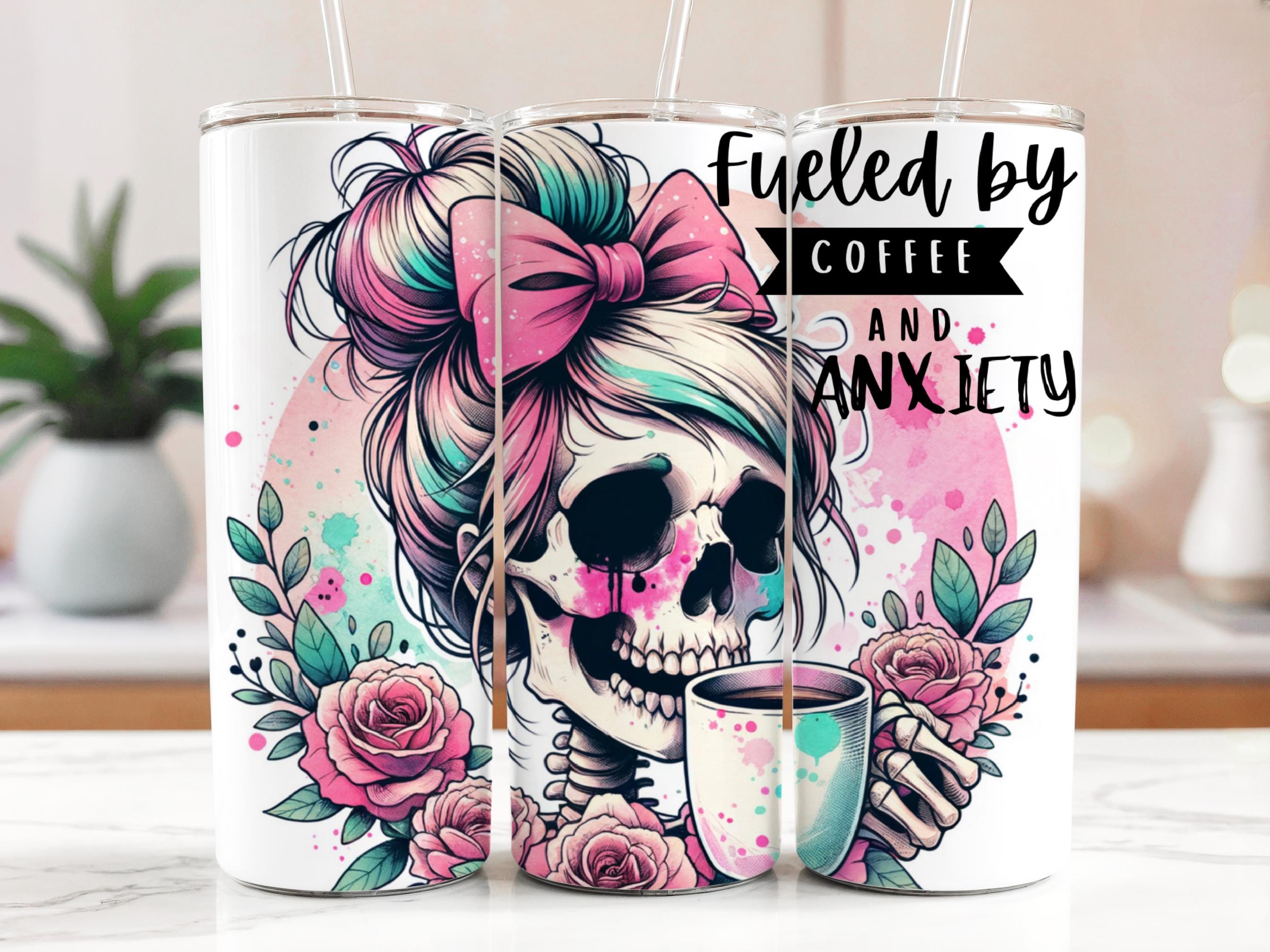 Coffee 20 Oz Skinny Tumbler Sublimation Design Digital Download PNG ...