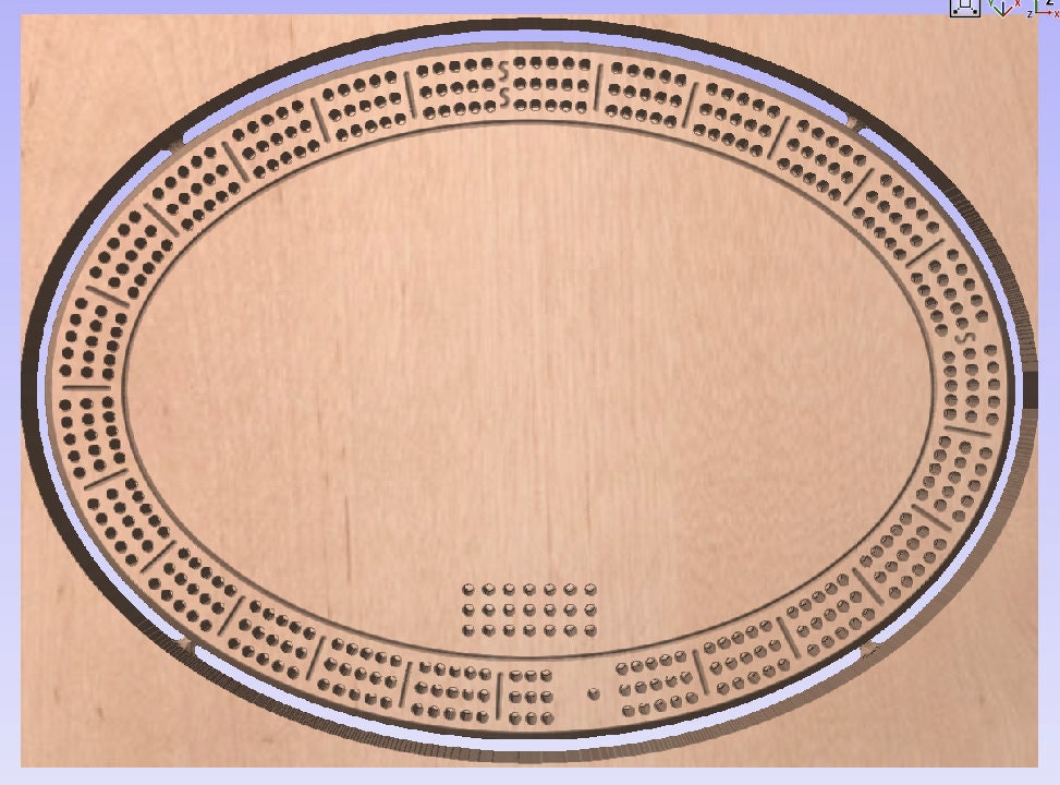 Oval Cribbage Board - Etsy oval-cribbage-board-etsy