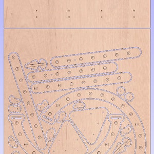 File di progettazione del triangolo rampicante Pikler Arch e del router CNC Plank