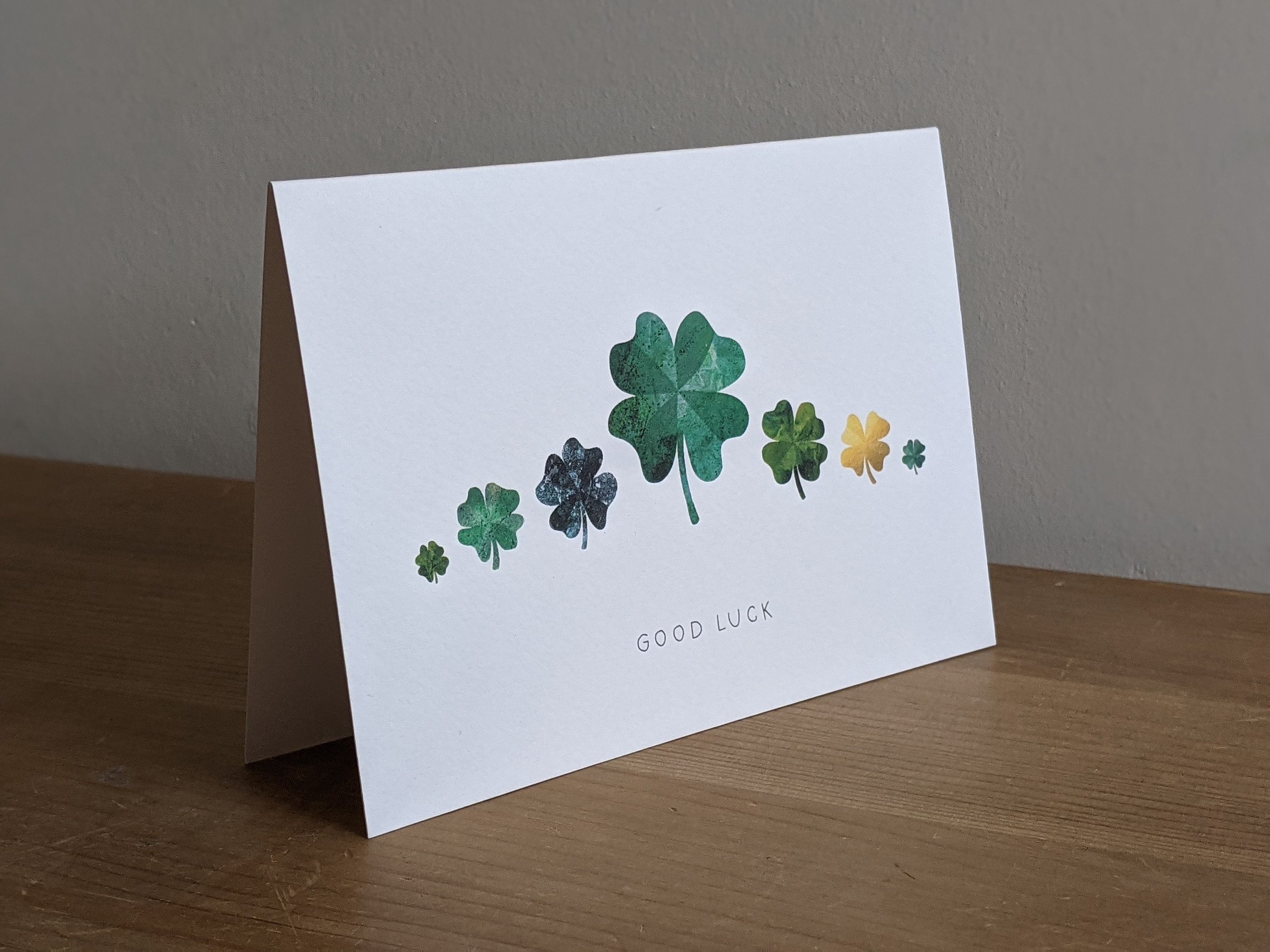 Real 5 Leaf Clover Bookmark Card - Genuine Good Luck Charm Gift From Korea