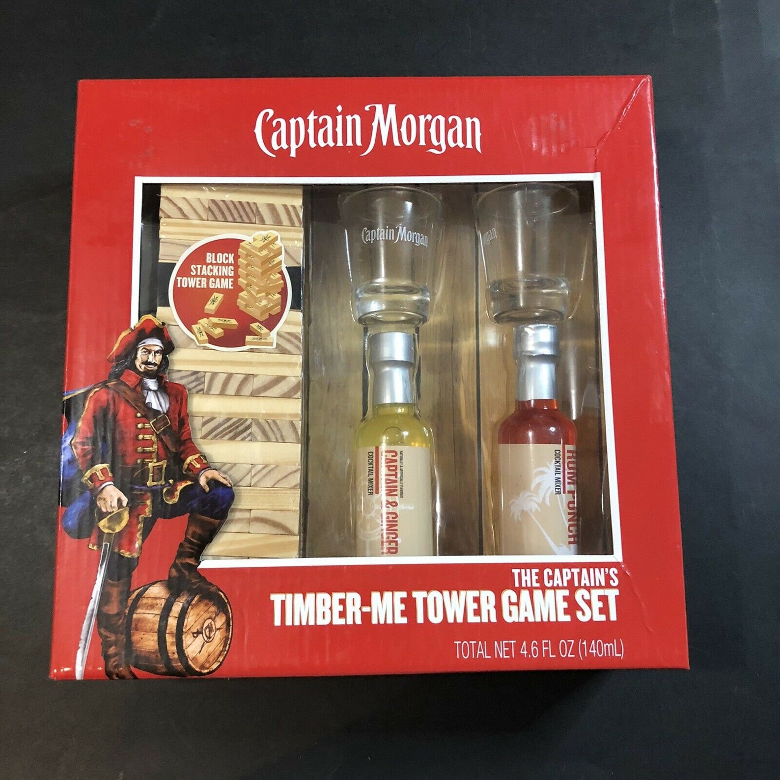 Captain TimberMe Tower Game Cocktail Mixer Shot Glass Etsy