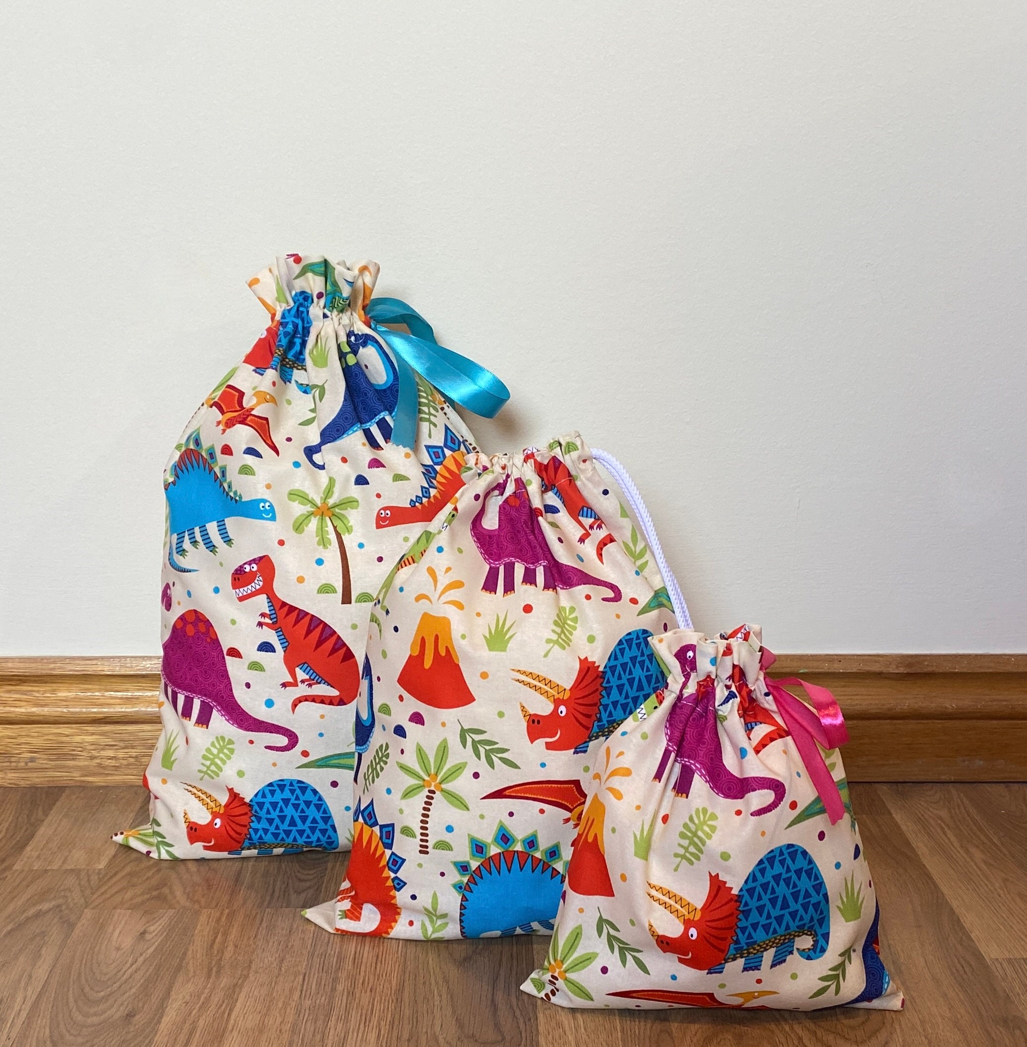 Dinosaur drawstring bag hotsell