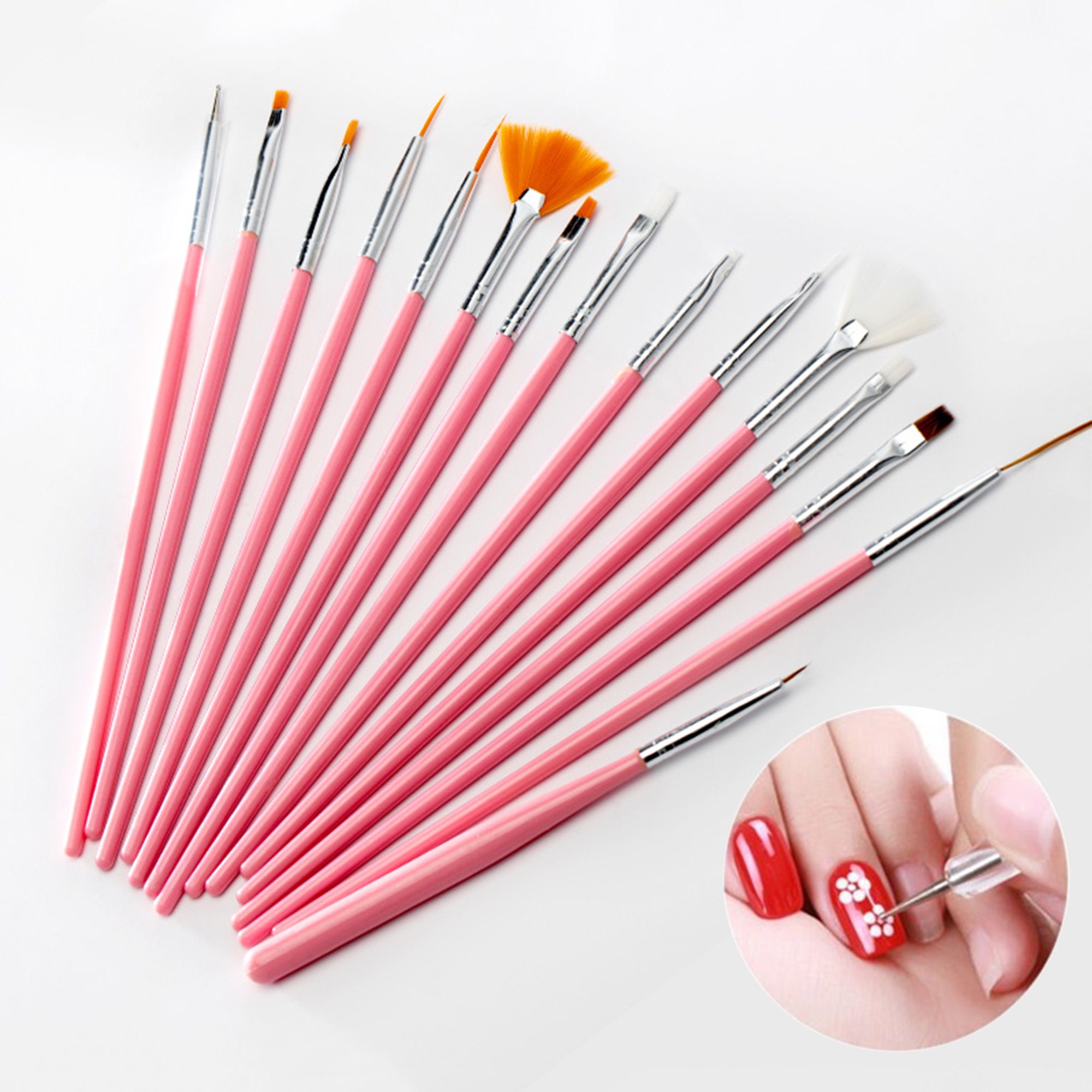 Nail brushes set gel nail polish tools painting gel brushes Etsy