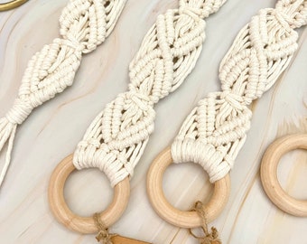 Ceinture en macramé, ceinture bohème, ceinture style hippie, ceintures bohèmes pour femmes, ceinture bohème, ceinture à nouer, ceintures en corde pour femme, ceinture en macramé blanche,