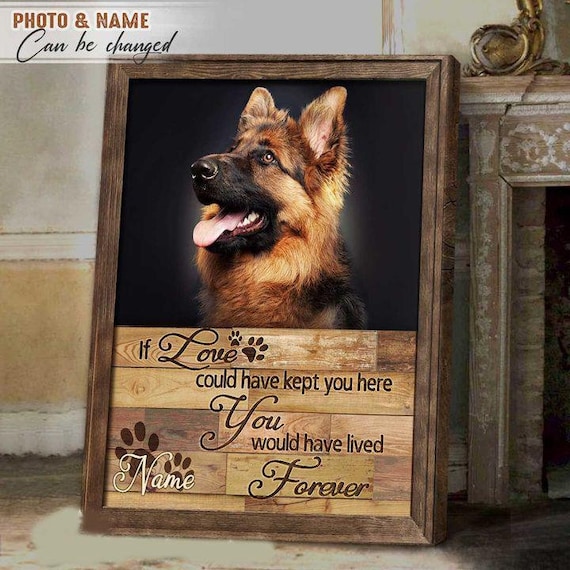Personalized Memorial Dog wall art Name and photo can be Etsy