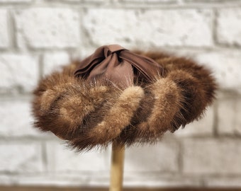 Beautiful Dark Brown Mink Fur Ladies Winter Hat - Made by  display picture 2