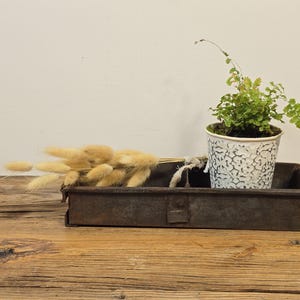 Antique Tin Double Loaf Pan – Early Rustic Bread Mold with Riveted Seams, Primitive Kitchen Decor, Wabi Sabi Patina