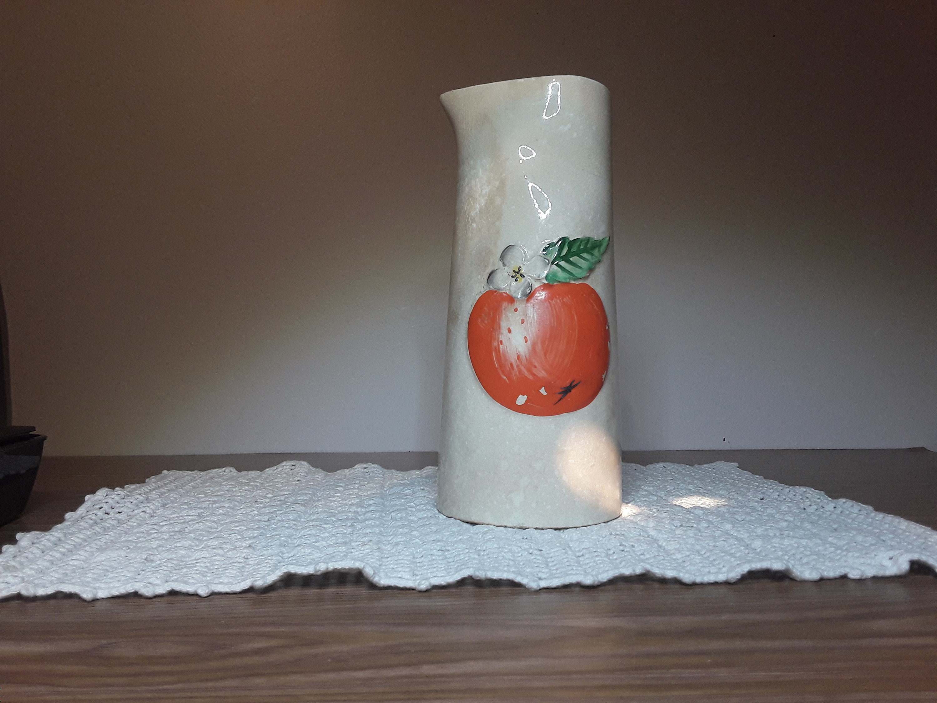 Holt Howard Vintage Pottery Orange 1962 Pitcher Jug Signed Etsy UK